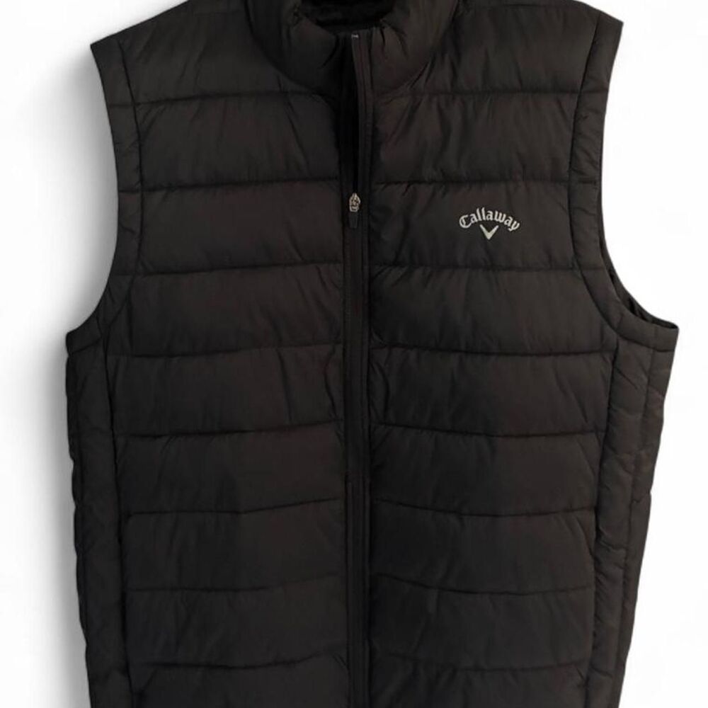 Callaway Men’s Large Black Full Zipper Puffer Vest